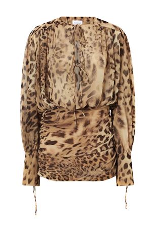Yulia Lace Up Mini Dress Animalier THE ANDAMANE | T180155BTNP255830